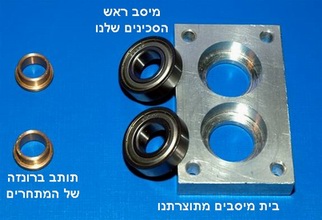 תושבת וגלגלי מגרסת נייר תעשייתית